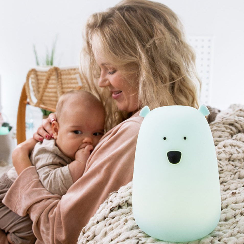 Big Bear Silicone Lamp with Remote - Blue