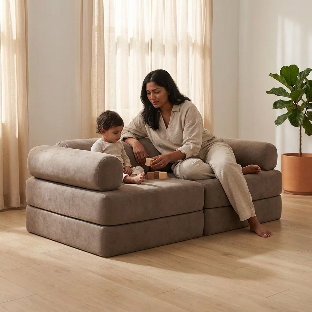 Modular Play Sofa - Taupe