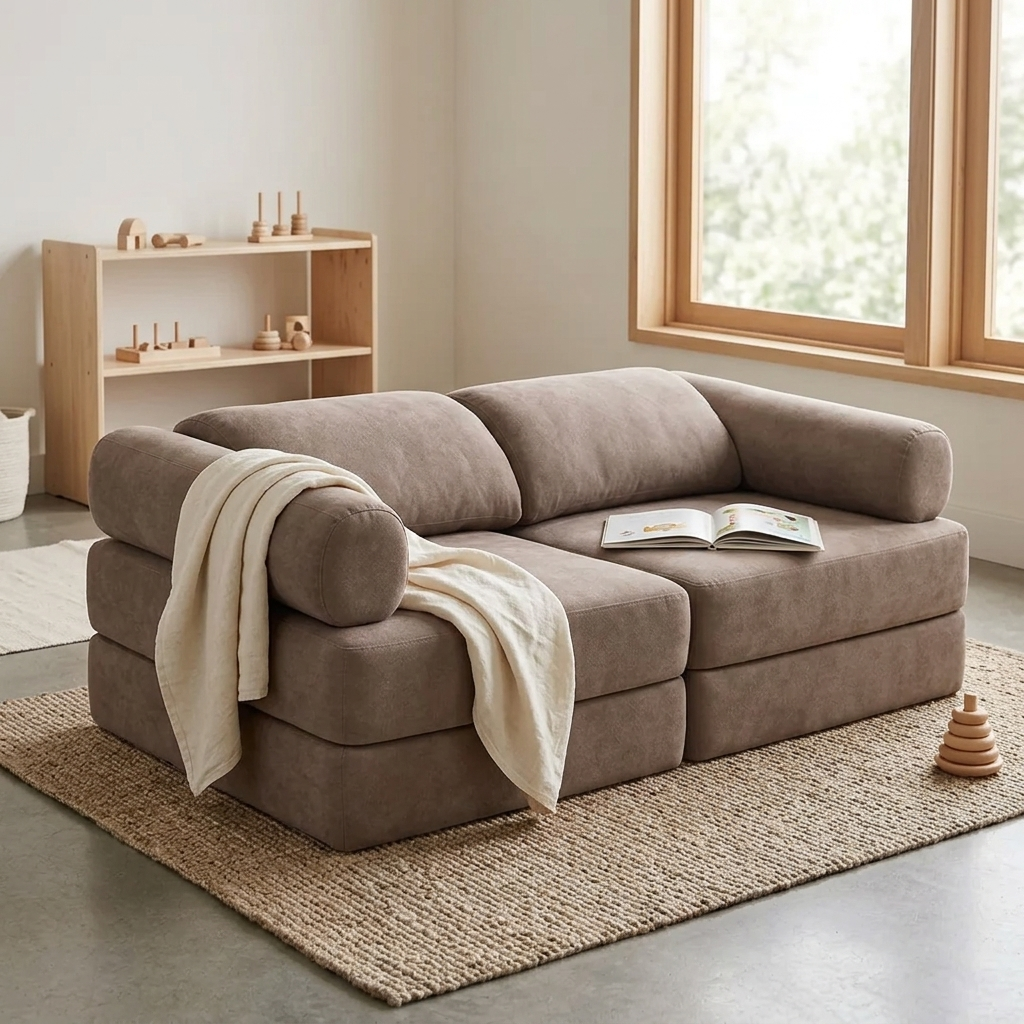 Modular Play Sofa - Taupe