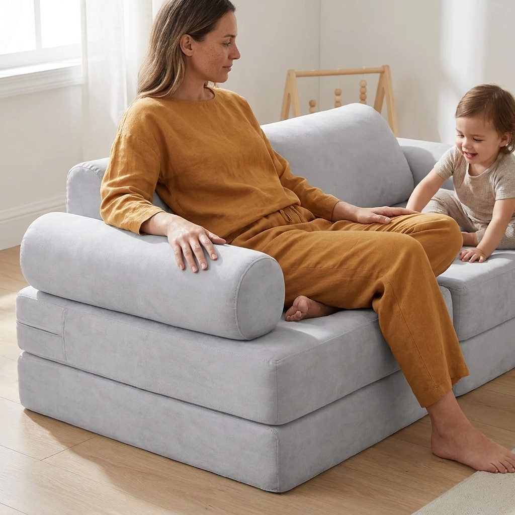Modular Play Sofa - Blue
