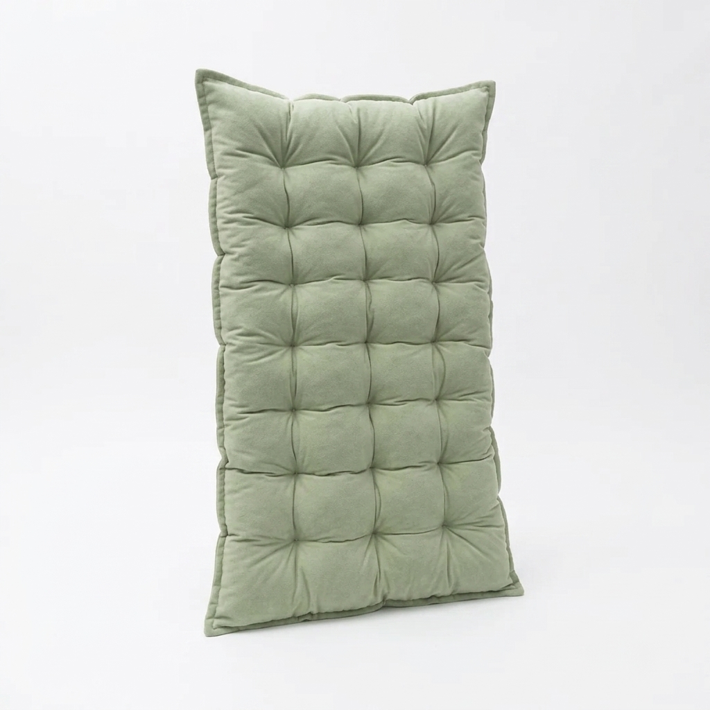 Quilted Floor Cushion - Green