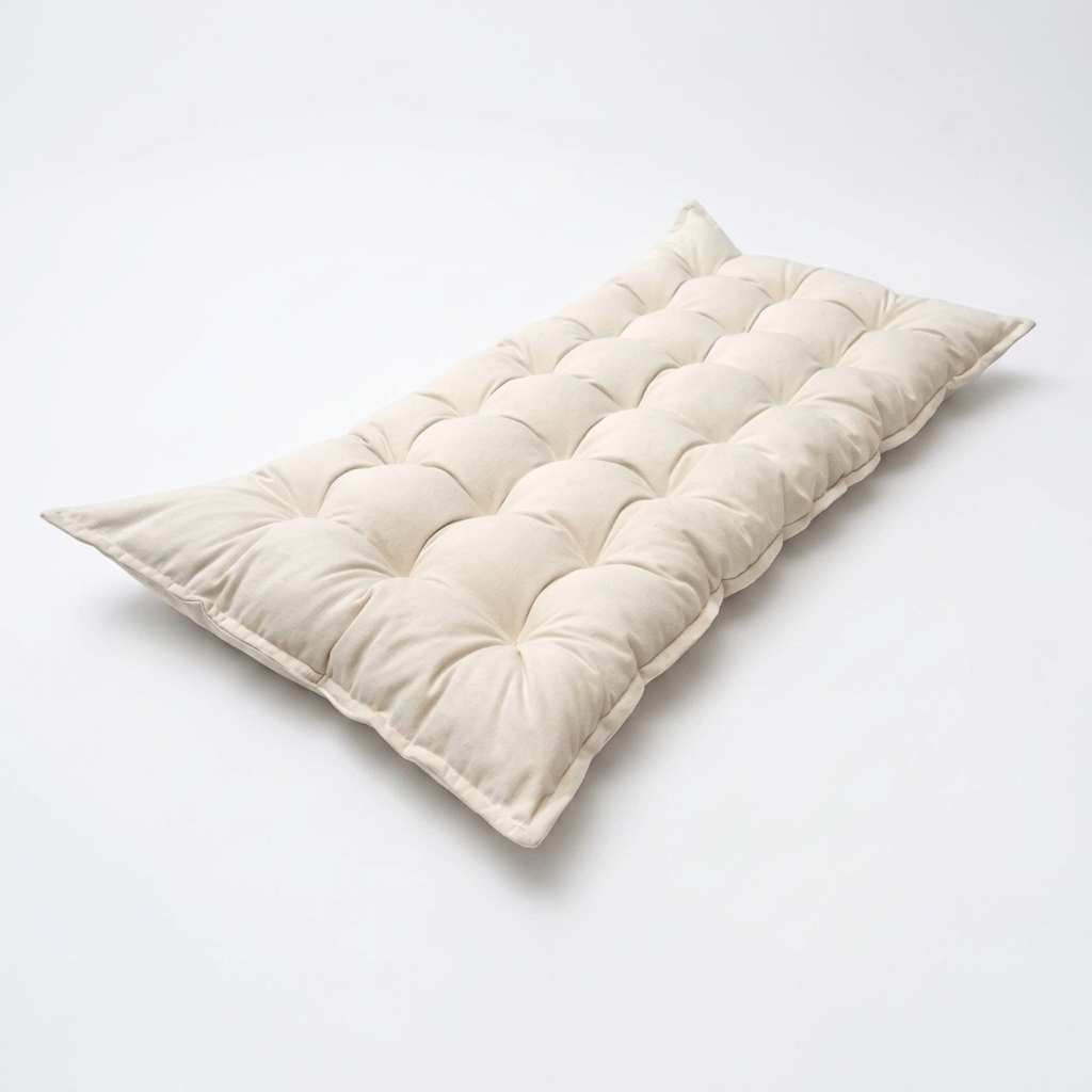 Quilted Floor Cushion - Beige