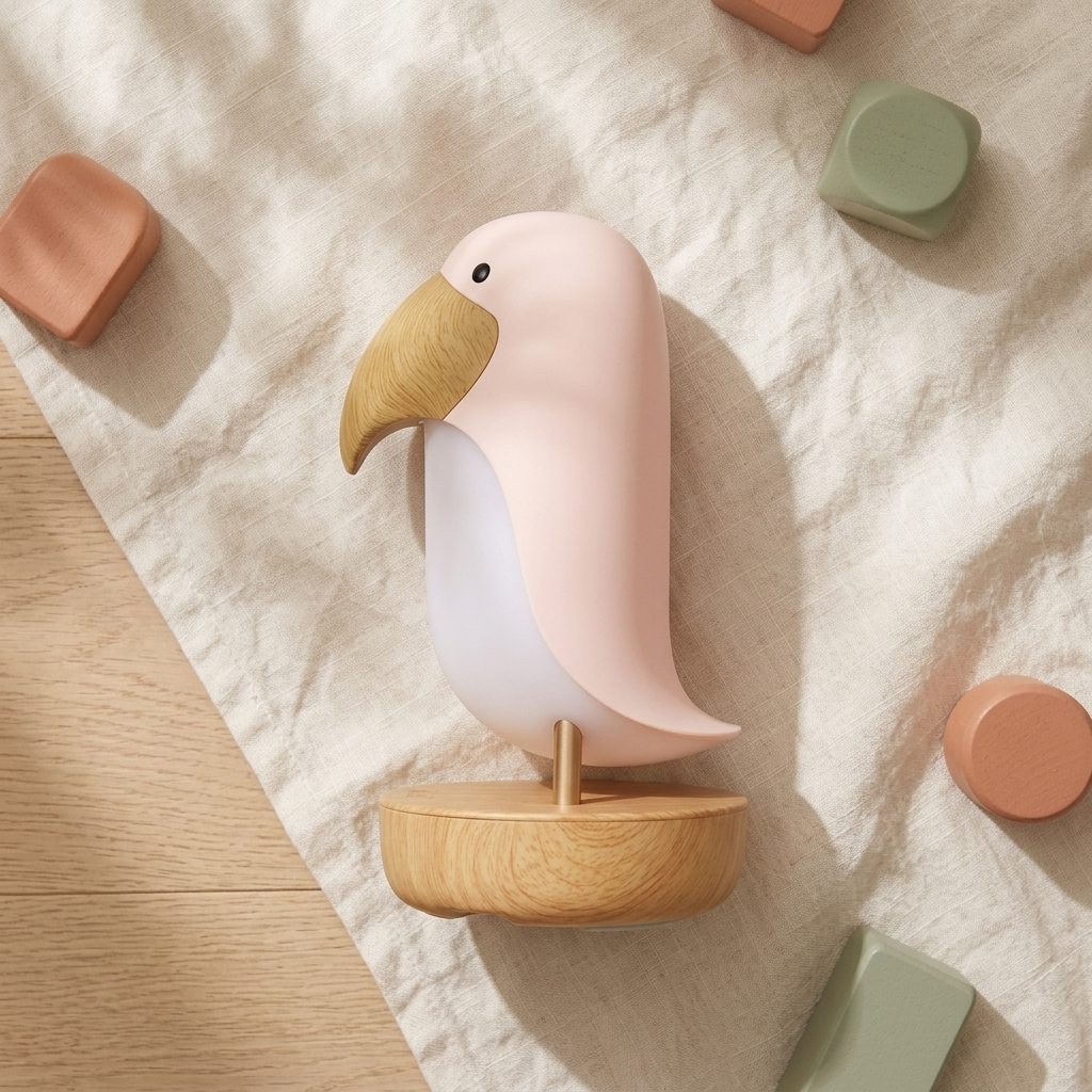 Lamp with Speaker - Pink Bird