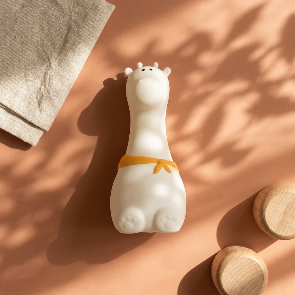 Giraffe Silicone Lamp - White