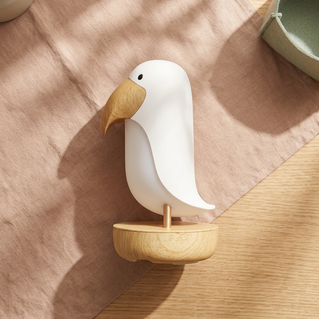 Lamp with Speaker - White Bird