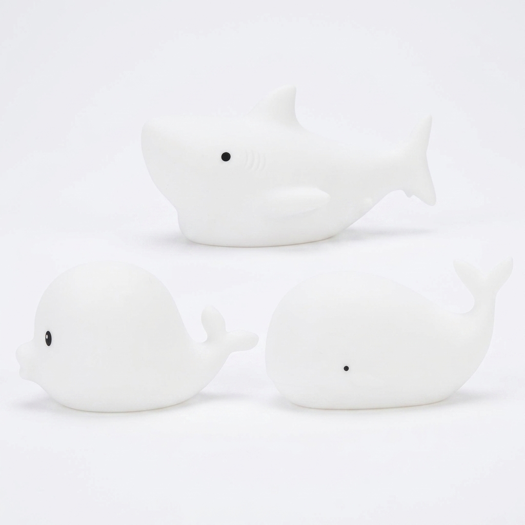 Waterproof Set of 3 Mini Marine Silicone Lamps