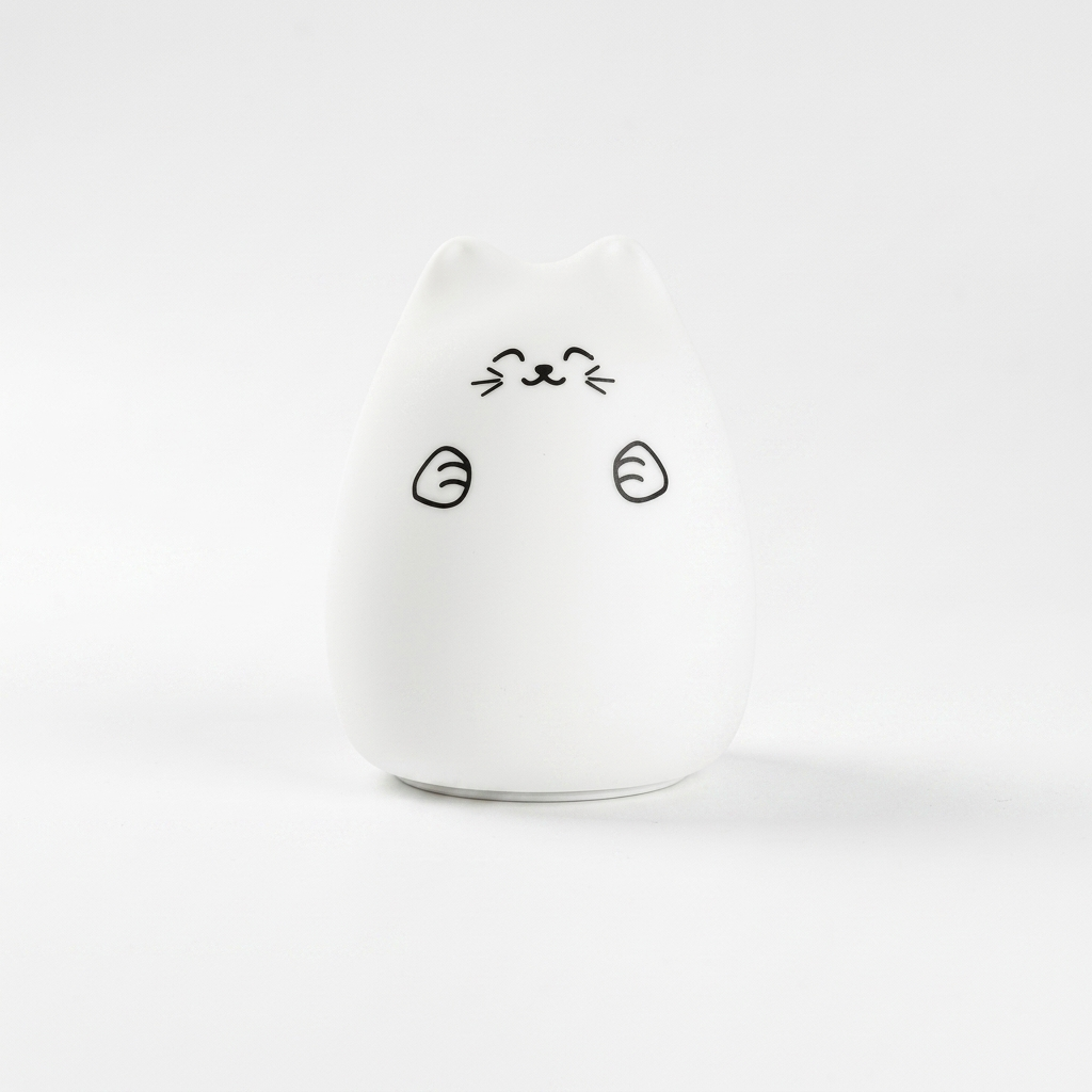 Lucky Cat Silicone Lamp - White