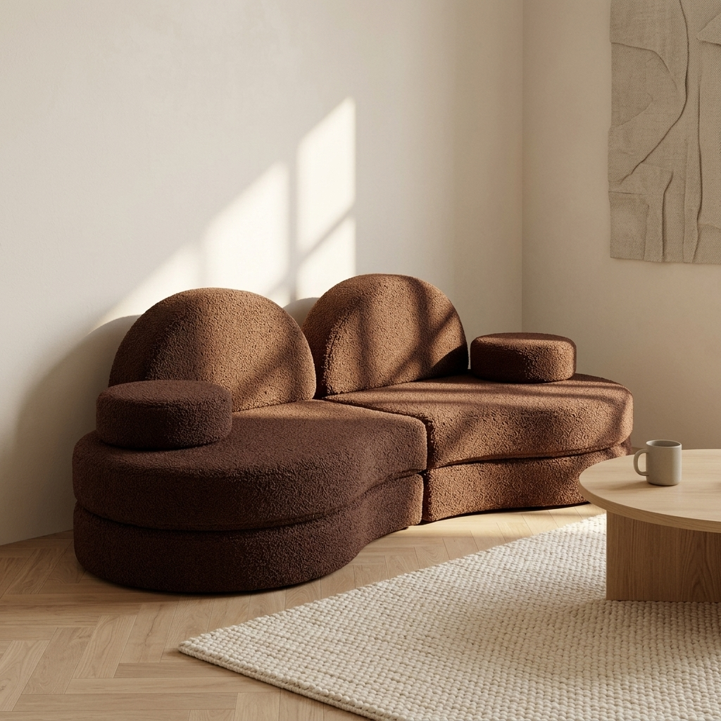 Modular Sofa Coccolo for Kids – Brown