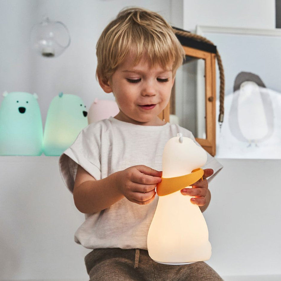 Giraffe Silicone Lamp - White